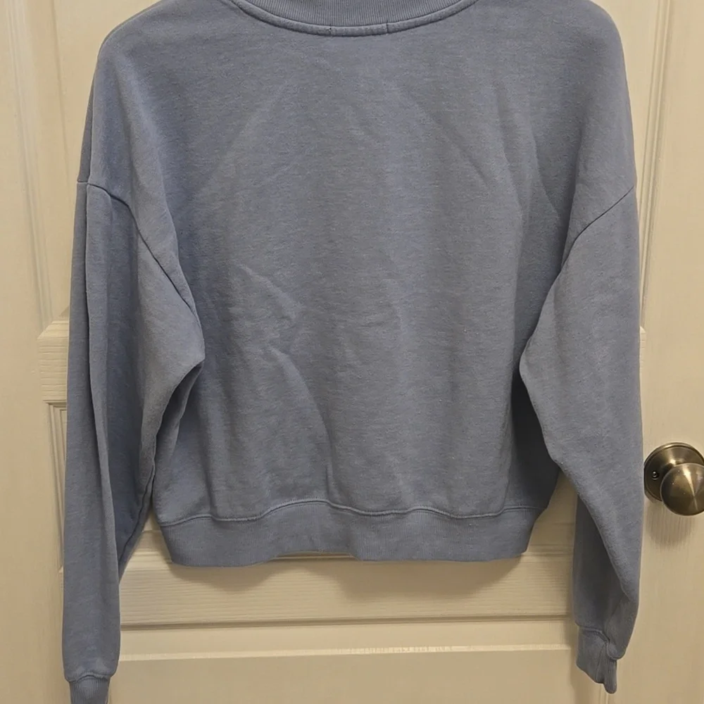 Z Supply Blue Sweatshirt with LOVE Graphic - Picture 2 of 4